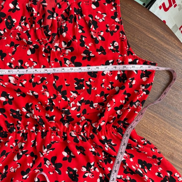 ✨ Banana Republic | Red Floral Dress | Size XL ✨ - Picture 6 of 7